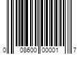 Barcode Image for UPC code 008600000017