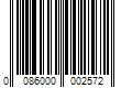 Barcode Image for UPC code 0086000002572