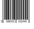 Barcode Image for UPC code 0086003002449