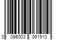 Barcode Image for UPC code 0086003061910