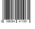 Barcode Image for UPC code 0086054411061