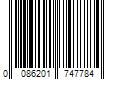 Barcode Image for UPC code 0086201747784