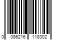 Barcode Image for UPC code 0086216118302