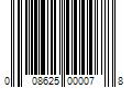 Barcode Image for UPC code 008625000078