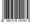 Barcode Image for UPC code 0086279040084