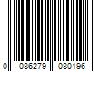 Barcode Image for UPC code 0086279080196