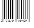 Barcode Image for UPC code 0086364024029