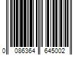 Barcode Image for UPC code 0086364645002