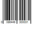 Barcode Image for UPC code 0086449300031