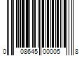 Barcode Image for UPC code 008645000058