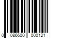 Barcode Image for UPC code 0086600000121