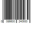 Barcode Image for UPC code 0086600240930