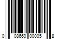 Barcode Image for UPC code 008669000058