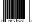 Barcode Image for UPC code 008670000078