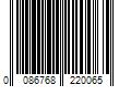 Barcode Image for UPC code 0086768220065