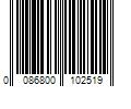 Barcode Image for UPC code 0086800102519