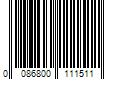 Barcode Image for UPC code 0086800111511