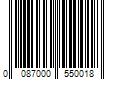 Barcode Image for UPC code 0087000550018