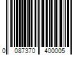 Barcode Image for UPC code 00873704000016