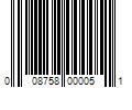 Barcode Image for UPC code 008758000051