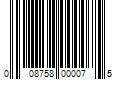 Barcode Image for UPC code 008758000075