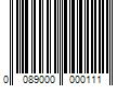 Barcode Image for UPC code 00890000001141