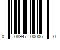 Barcode Image for UPC code 008947000060