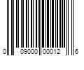 Barcode Image for UPC code 009000000126