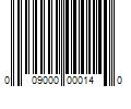 Barcode Image for UPC code 009000000140