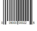 Barcode Image for UPC code 009000000225