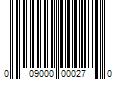 Barcode Image for UPC code 009000000270