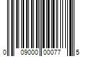 Barcode Image for UPC code 009000000775