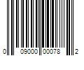 Barcode Image for UPC code 009000000782