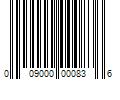 Barcode Image for UPC code 009000000836