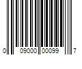 Barcode Image for UPC code 009000000997