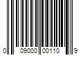 Barcode Image for UPC code 009000001109