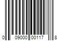 Barcode Image for UPC code 009000001178