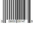 Barcode Image for UPC code 009000001475