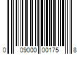 Barcode Image for UPC code 009000001758