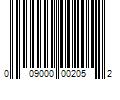 Barcode Image for UPC code 009000002052