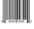 Barcode Image for UPC code 009000003400