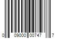 Barcode Image for UPC code 009000007477