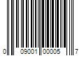 Barcode Image for UPC code 009001000057