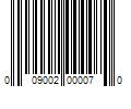 Barcode Image for UPC code 009002000070