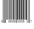 Barcode Image for UPC code 009025000057