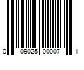 Barcode Image for UPC code 009025000071