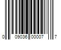 Barcode Image for UPC code 009036000077