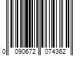 Barcode Image for UPC code 0090672074362