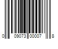 Barcode Image for UPC code 009073000078