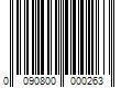 Barcode Image for UPC code 0090800000263